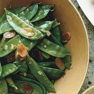How much fat is in snow peas with toasted almonds - calories, carbs, nutrition