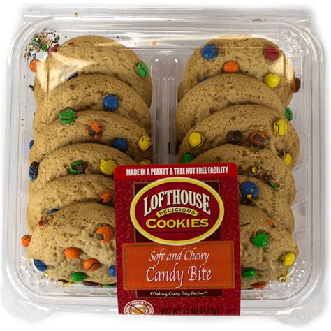 How much fat is in soft candy bite cookies - calories, carbs, nutrition