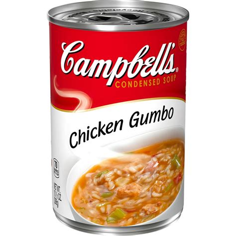 How much fat is in soup gumbo chicken campbells 16 oz - calories, carbs, nutrition