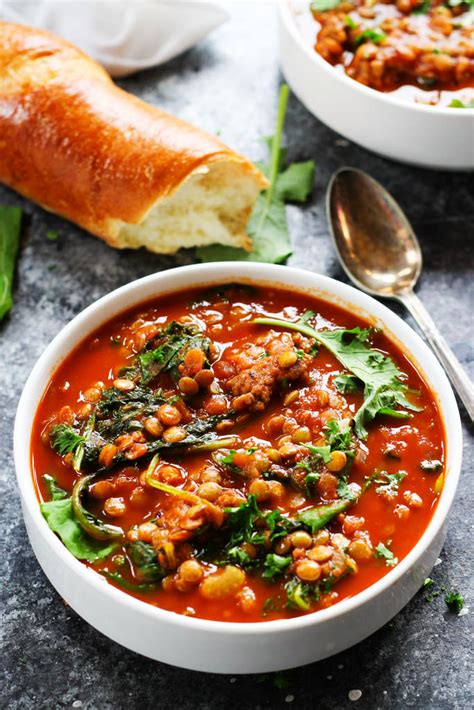 How much fat is in soup lentil italian sausage 8 oz - calories, carbs, nutrition