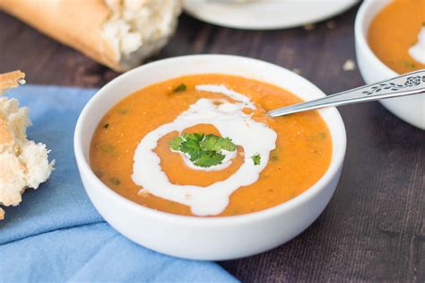 How much fat is in soup tomato lentil spicy 16 oz - calories, carbs, nutrition