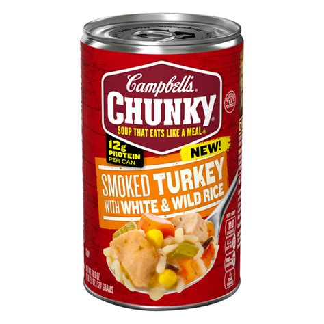 How much fat is in soup turkey rice campbells 16 oz - calories, carbs, nutrition