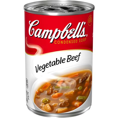 How much fat is in soup vegetable beef barley campbells 8 oz - calories, carbs, nutrition