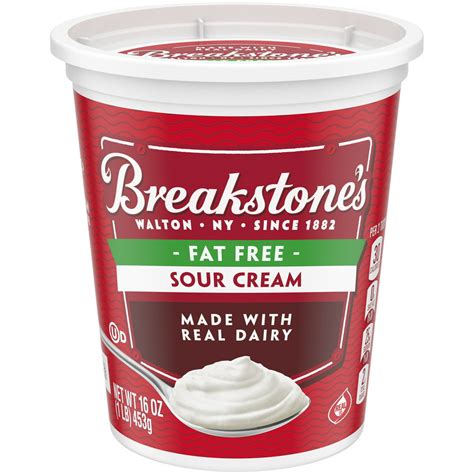 How much fat is in sour cream - fat free - calories, carbs, nutrition