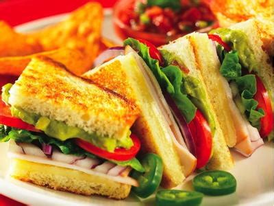 How much fat is in south of the border turkey panini - calories, carbs, nutrition