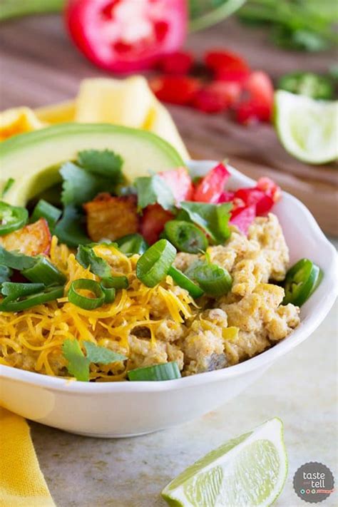 How much fat is in southwestern breakfast bowl - calories, carbs, nutrition