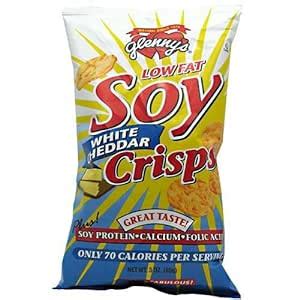 How much fat is in soy crisps - white cheddar - calories, carbs, nutrition