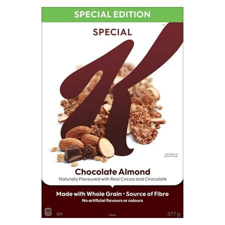 How much fat is in special k almonds & peanuts cereal bar - calories, carbs, nutrition