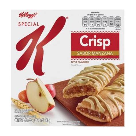 How much fat is in special k crisp manzana - calories, carbs, nutrition