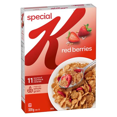 How much fat is in special k red berries cereal - calories, carbs, nutrition