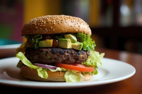 How much fat is in spicy black bean burger with wheat bun - calories, carbs, nutrition