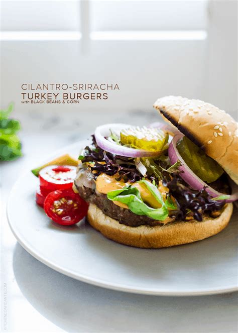 How much fat is in spicy cilantro turkey burger - calories, carbs, nutrition