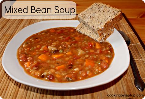 How much fat is in spicy mixed bean soup - calories, carbs, nutrition