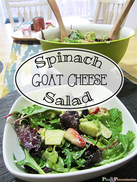 How much fat is in spinach goat cheese salad - calories, carbs, nutrition