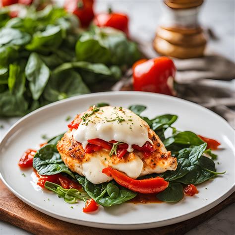 How much fat is in spinach with roasted red peppers - calories, carbs, nutrition