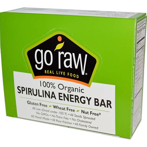 How much fat is in spirulina energy bar-14g - calories, carbs, nutrition