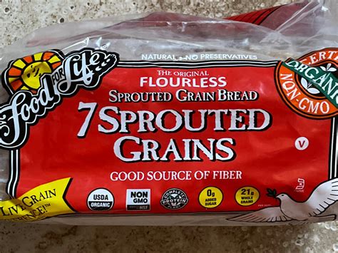 How much fat is in sprouted seven-grain bread - calories, carbs, nutrition