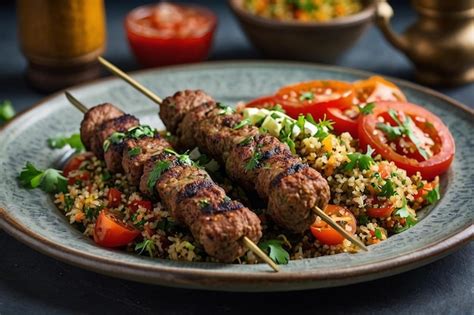 How much fat is in sriracha chicken kebabs, broccoli and quinoa tabouleh - calories, carbs, nutrition