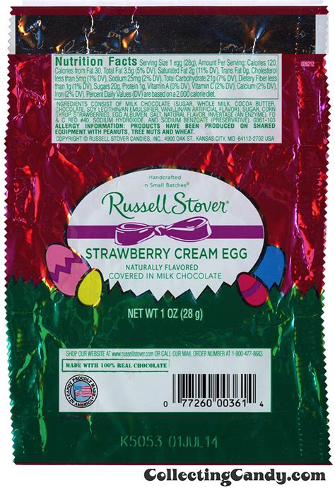 How much fat is in strawberry cream egg - calories, carbs, nutrition
