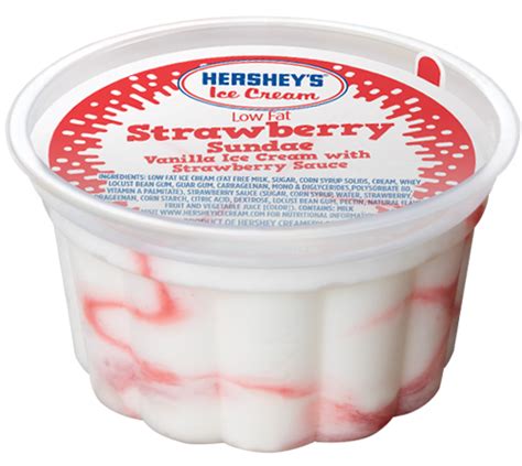 How much fat is in strawberry sundae - calories, carbs, nutrition