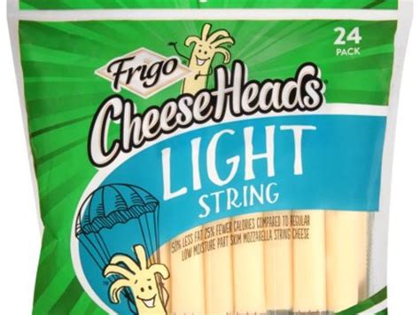 How much fat is in string cheeseheads - calories, carbs, nutrition