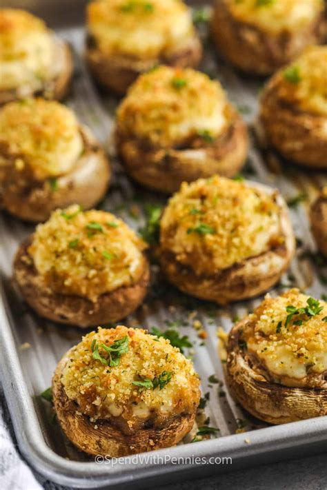 How much fat is in stuffed mushrooms - calories, carbs, nutrition