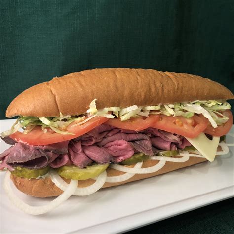 How much fat is in subc sub roast beef 12