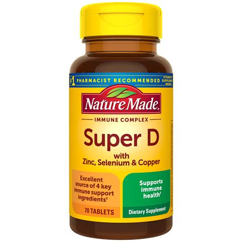 How much fat is in super d immune complex - calories, carbs, nutrition