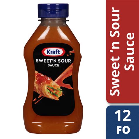 How much fat is in sweet and sour sauce, kraft - calories, carbs, nutrition