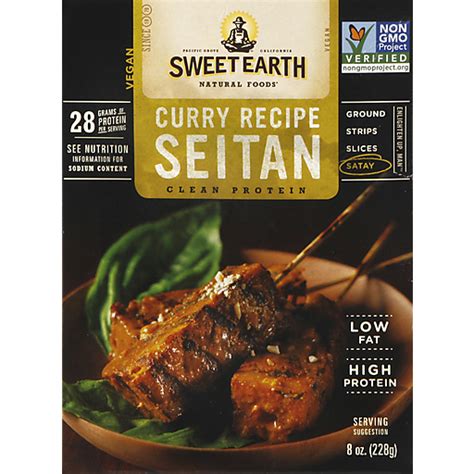 How much fat is in sweet and spicy seitan - calories, carbs, nutrition