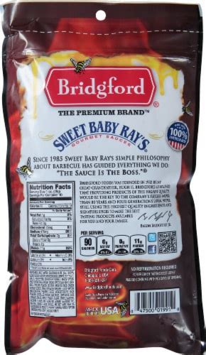 How much fat is in sweet baby rays honey bbq - calories, carbs, nutrition