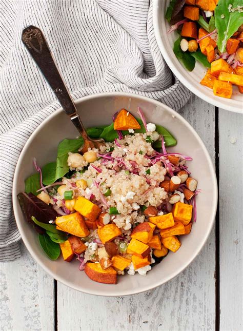 How much fat is in sweet potato and tandoori chickpea quinoa - calories, carbs, nutrition