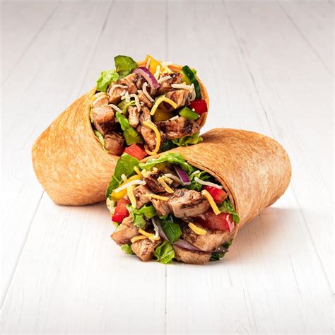 How much fat is in sweet teriyaki chicken wrap - calories, carbs, nutrition