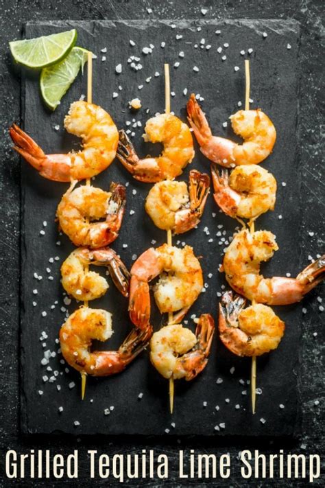 How much fat is in tequila lime shrimp skewer - calories, carbs, nutrition