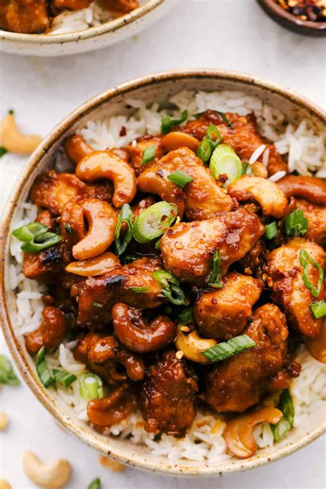 How much fat is in teriyaki cashew chicken - fod - calories, carbs, nutrition