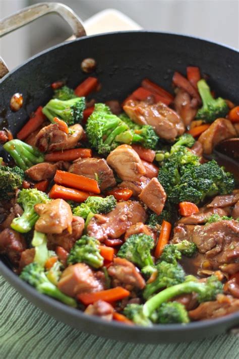 How much fat is in teriyaki chicken with vegetables - calories, carbs, nutrition