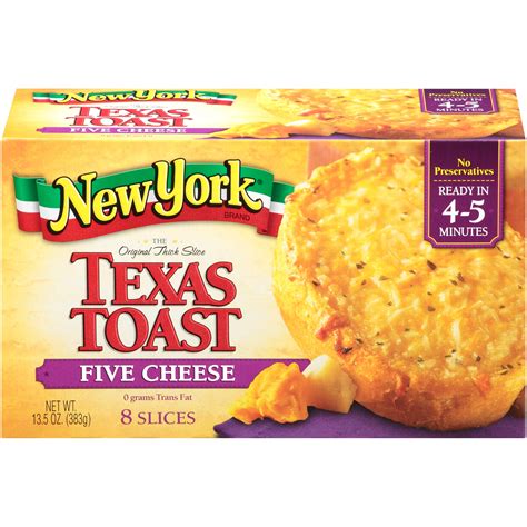 How much fat is in texas toast five cheese - calories, carbs, nutrition