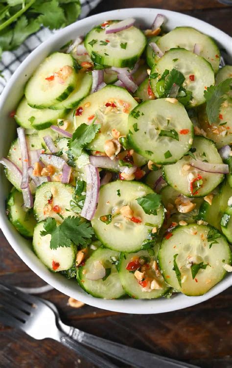 How much fat is in thai cucumber salad - stg - calories, carbs, nutrition