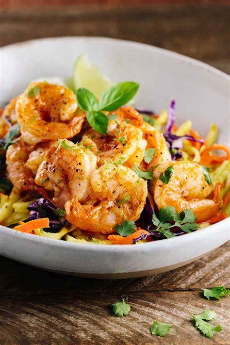 How much fat is in thai spiced shrimp - calories, carbs, nutrition