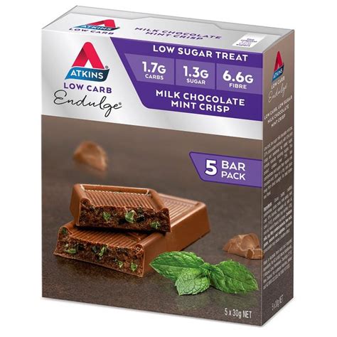 How much fat is in thin mint crisp bar - calories, carbs, nutrition