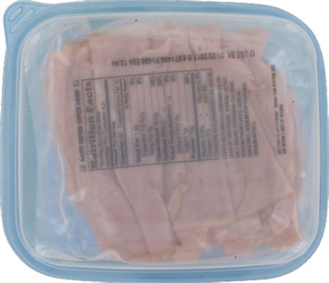 How much fat is in thinly sliced smoked ham (14910.0) - calories, carbs, nutrition
