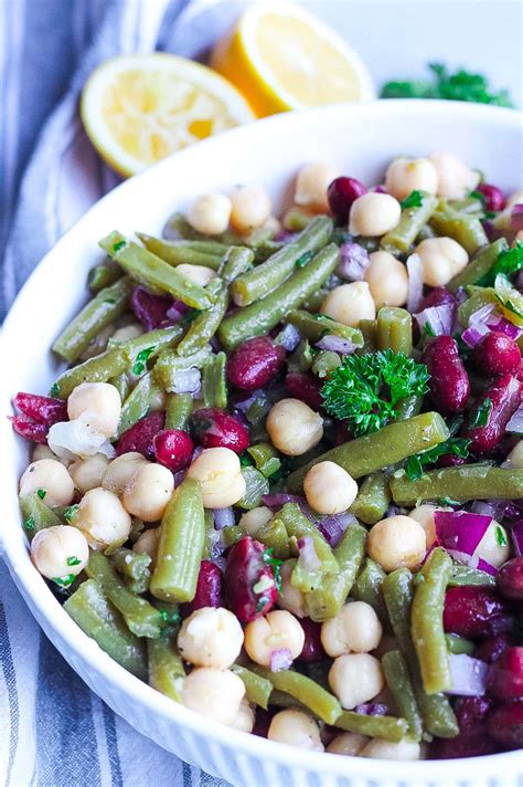 How much fat is in three bean salad - calories, carbs, nutrition