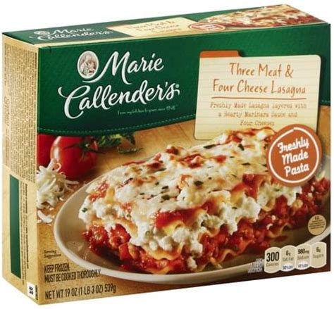 How much fat is in three meat and four cheese lasagna - calories, carbs, nutrition