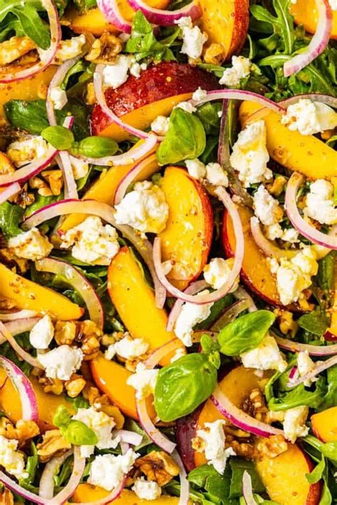 How much fat is in to the max summer peach salad - calories, carbs, nutrition