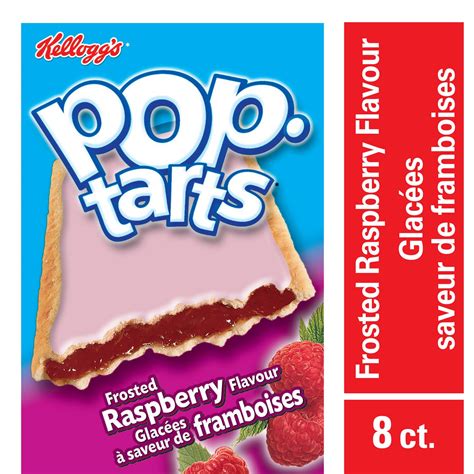 How much fat is in toaster pastries, kellogg, kellogg's pop tarts, frosted raspberry - calories, carbs, nutrition