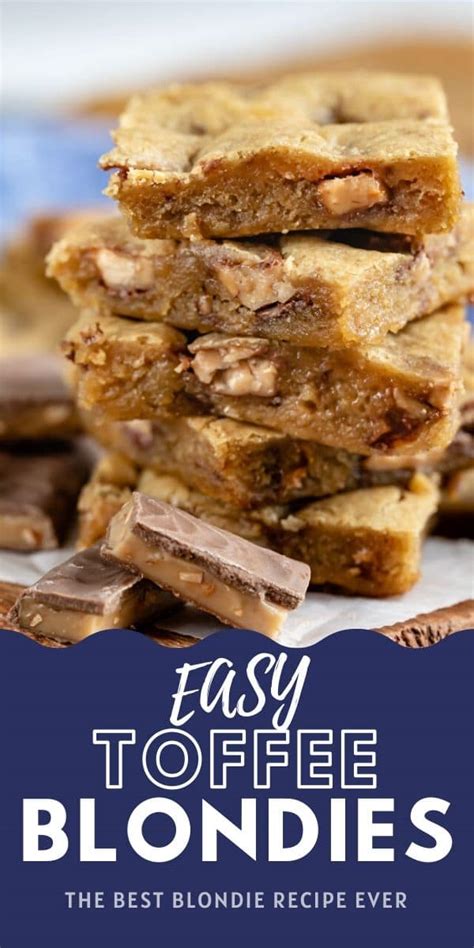 How much fat is in toffee blondie - calories, carbs, nutrition