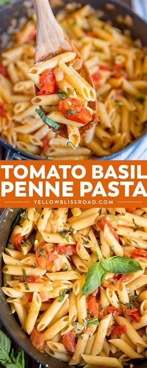 How much fat is in tomato and basil penne - calories, carbs, nutrition