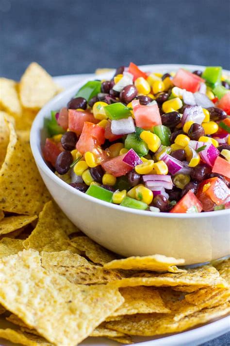 How much fat is in tomato black bean salsa - calories, carbs, nutrition