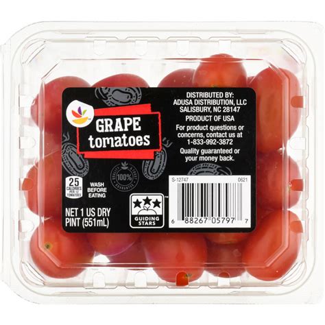 How much fat is in tomato grape 1 oz - calories, carbs, nutrition