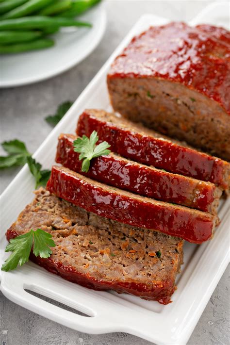 How much fat is in traditional meatloaf - calories, carbs, nutrition